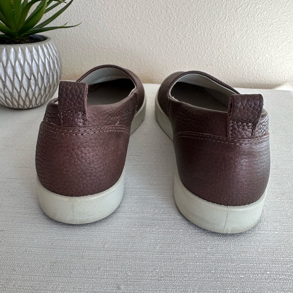 ECCO Bronze Leather Slip On Comfort Loafers Women’s EU38 US7 - Picture 10 of 13